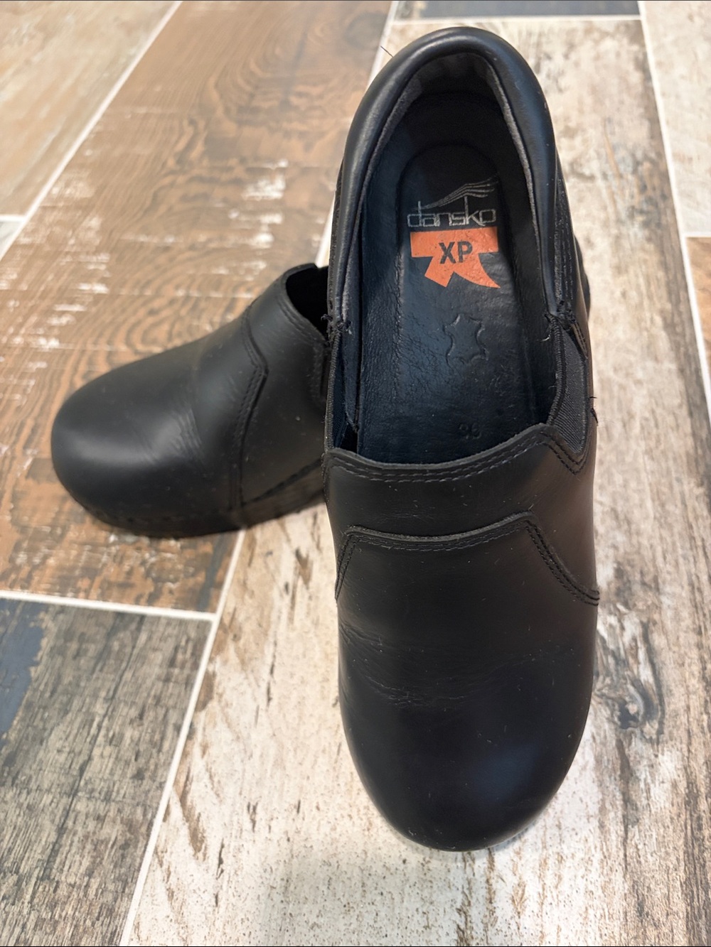 Dansko Black Leather Slip-On XP Women’s  Work Loafer